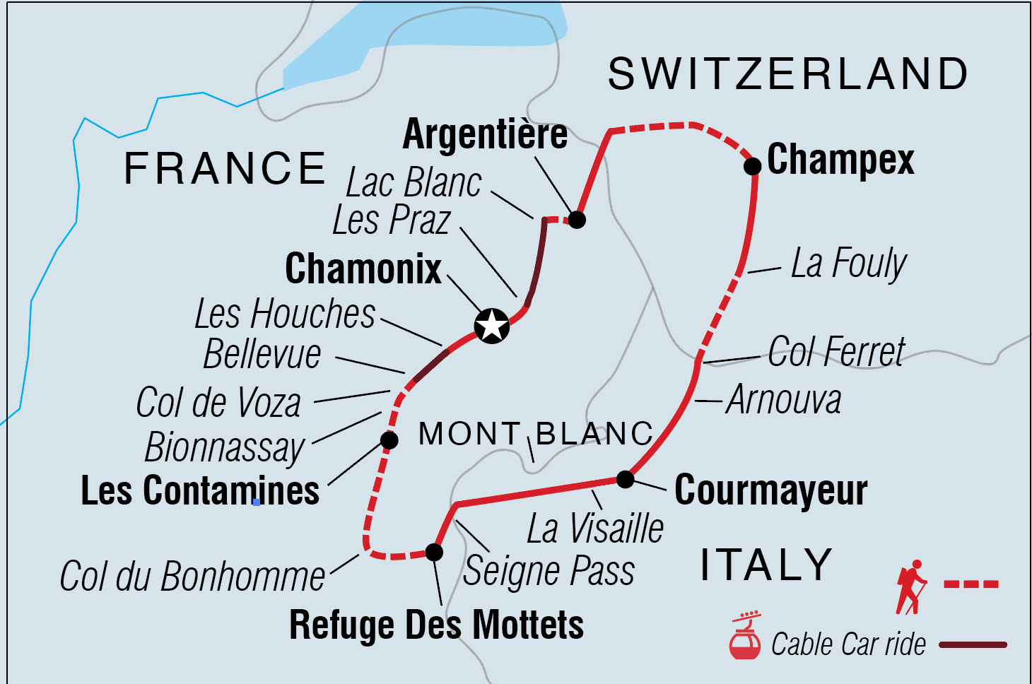 tour du mont blanc route map